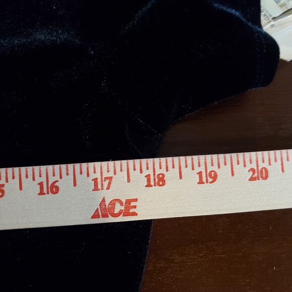 Vtg 90s CDC NWT Velvet Chiffon Tieback Jumpsuit Size 10 Whimsigoth Grunge Black - Picture 9 of 12